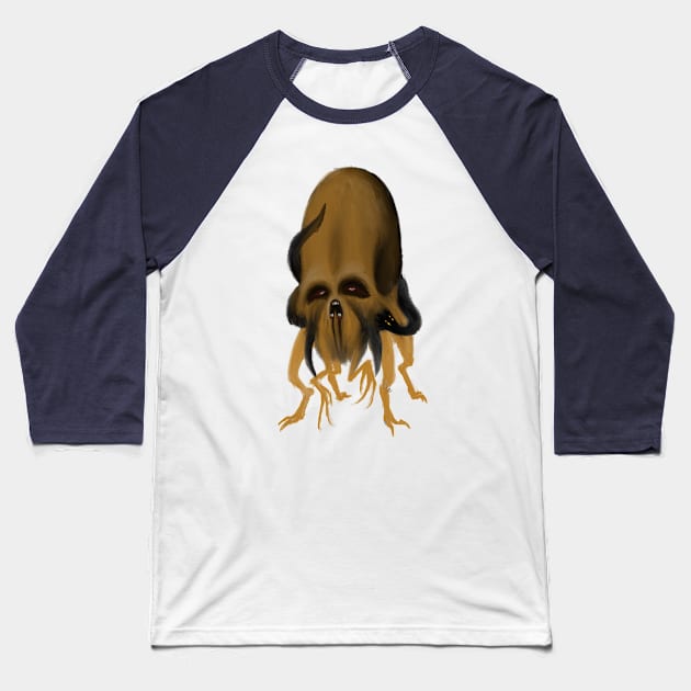 Strange face Baseball T-Shirt by Afreet